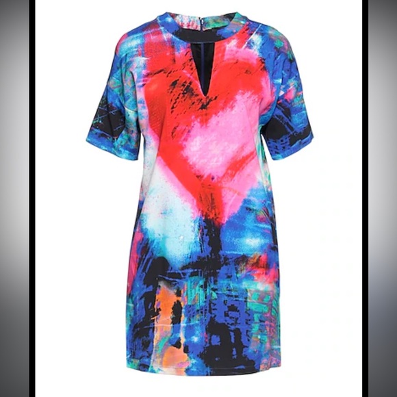 Womens Just Cavalli Multi Color Print Dress 44 EUR/US 8 * - Picture 5 of 13